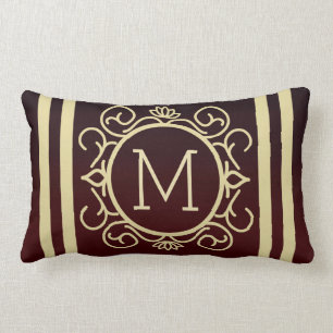 Retro Monogram Lumbar Cushion