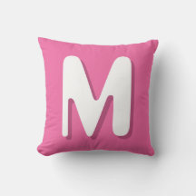 Retro Monogram Pink White