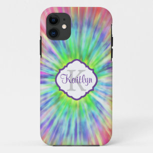 Retro Monogram Tie Dye  iPhone 5 Case
