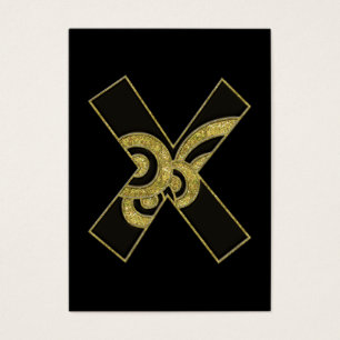 retro monogram - X
