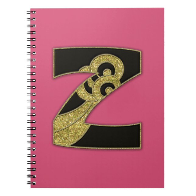retro monogram - Z Notebook (Front)