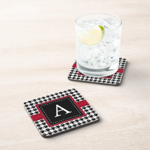 Retro Monogrammed Coasters