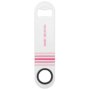 Retro Monogrammed Minimalist Stripes