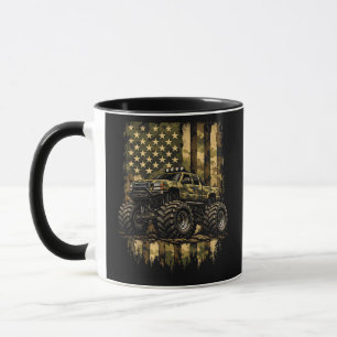 Retro Monster Trucks Vintage Monster Truck USA Ame Mug