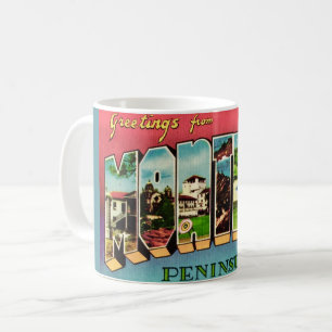 Retro Monterey California Greeting Mug