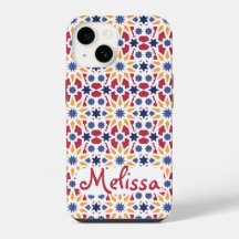 Retro Moroccan Zellije Pattern with Name