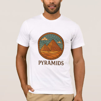 Retro Mosaic Pyramids of Egypt T-Shirt