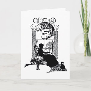 Retro Mother’s Day Silhouette Card
