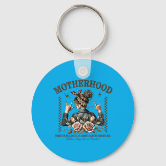 Retro Motherhood Funny Mothers Day Rock Mama Mum Key Ring