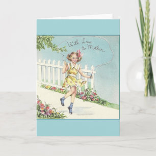 Retro Mother's Day Greeting Card
