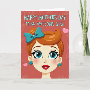 Retro Mothers Day Love Card