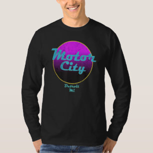 Retro Motor City Detroit Michigan T-Shirt
