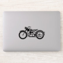 Retro Motorbike Lover Gift Idea sticker