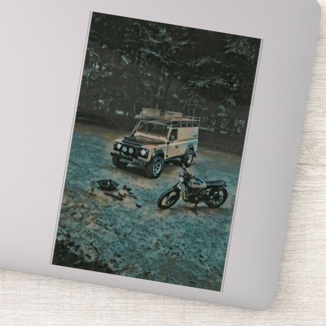 Retro motorcycle gift (Detail)