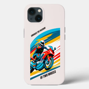 🌄 Retro Motorcycle Journey Across Sunset Desert iPhone 13 Case