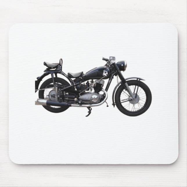 Retro Motorcycle Mouse Pad (Front)