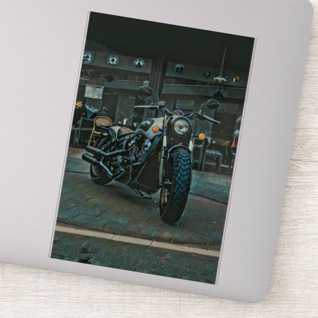 retro motorcycles motorcyclist gift (Detail)