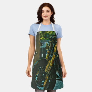 retro motorcycles motorcyclist gift apron