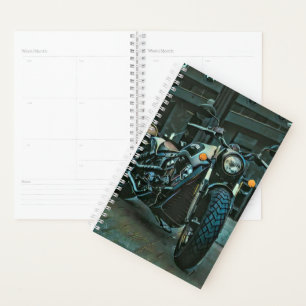 retro motorcycles motorcyclist gift planner