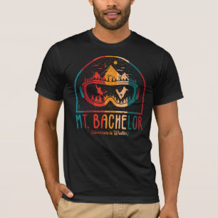 Retro Mount Bachelor Ski Sunset T-Shirt
