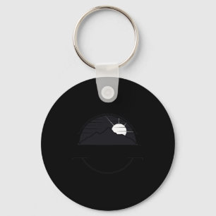 Retro Mount Washington New Hampshire Mountain Key Ring