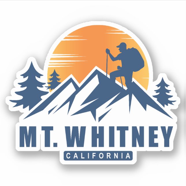 Retro Mount Whitney Hike T-Shirt (Front)