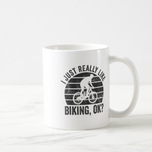 Retro Mountain Bike I Just Really Like Biking Ok B Coffee Mug