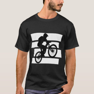 Retro Mountain Bike Silhouette Cycling T-Shirt