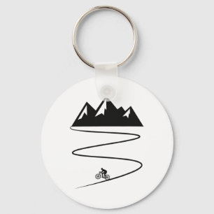 Retro Mountain Biking Retro Biker Graphic Men Wome Key Ring
