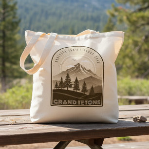 Retro Mountain Family Vacation Brown ID1136 Tote Bag