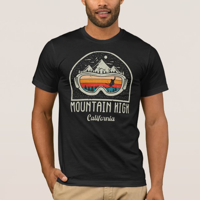 Retro Mountain High Ski T-Shirt (Front)