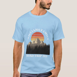 Retro Mountain Sunset T-Shirt – Wilderness Adventu