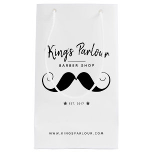 Retro Moustache - Barber Shop Merchandise Small Gift Bag