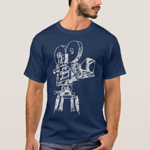 Retro Movie Camera for Filmmakers and Cameramen T-Shirt