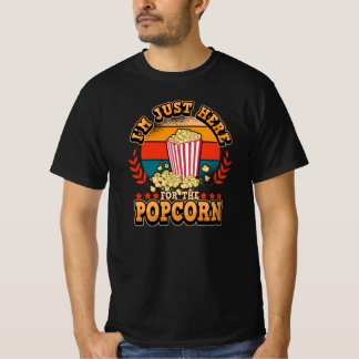 Retro Movie Cinema Movie Popcorn Funny Saying T-Shirt