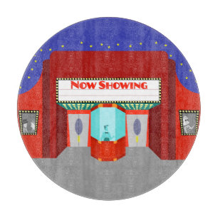 Retro Movie Theatre Cutting Board