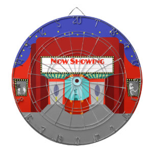 Retro Movie Theatre Dart Board
