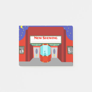 Retro Movie Theatre Post-It Notes