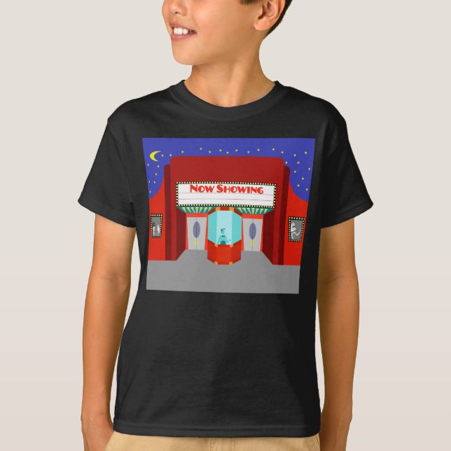 Retro Movie Theatre T-Shirt (Front)