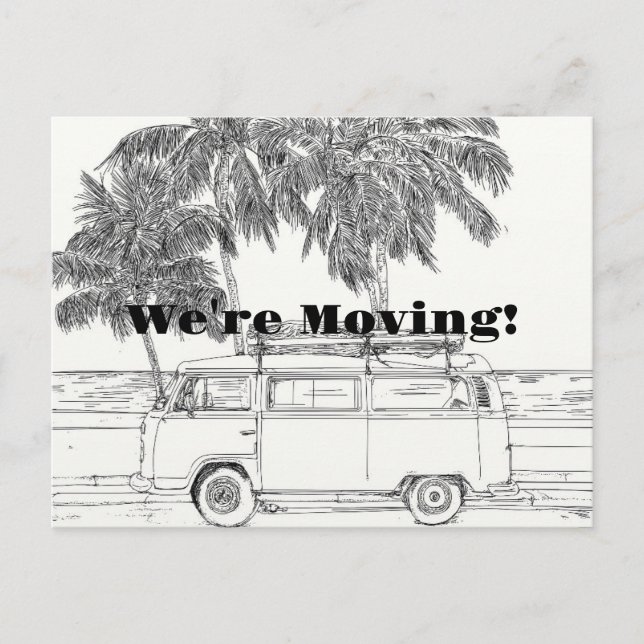 RETRO MOVING POSTCARD (Front)