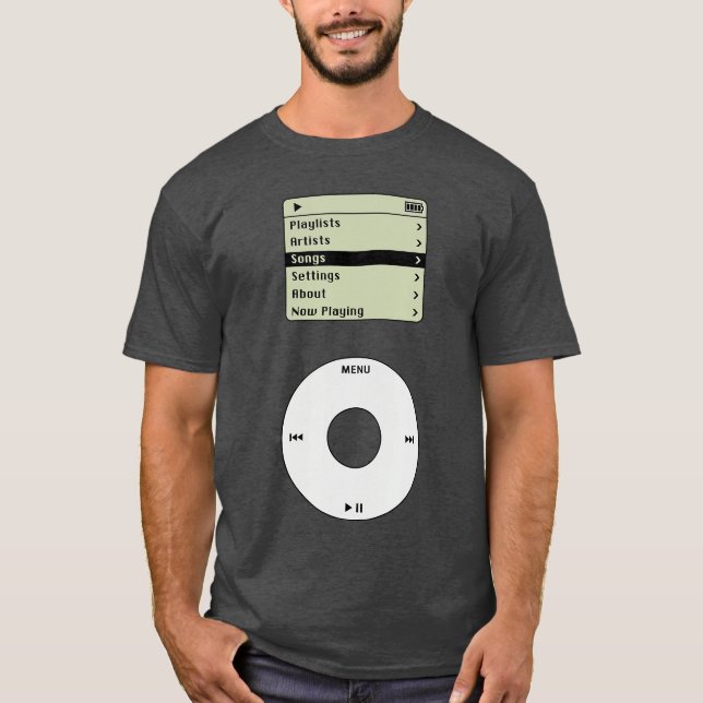 Retro MP3 Player Pod Musicech Costume friends retr T-Shirt (Front)