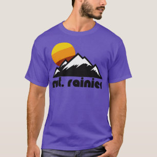 Retro Mt Rainier Tourist Souvenir Travel Washingto T-Shirt