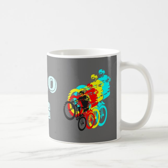 Retro MTB rider Coffee Mug (Right)