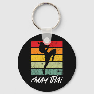 Retro Muay Thai Vintage Mma Martial Arts Thailand  Key Ring