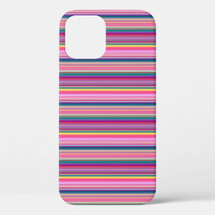 Retro multicolors stripes iPhone 12 pro case