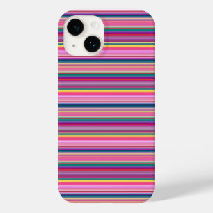 Retro multicolors stripes Case-Mate iPhone 14 case