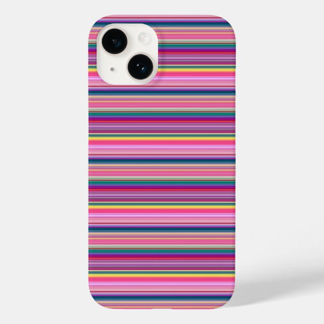 Retro multicolors stripes Case-Mate iPhone case (Back)