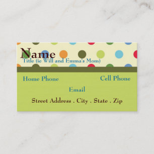 Retro Mum Business Card