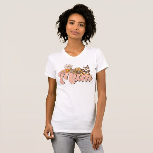 Retro Mum Flowers T-Shirt
