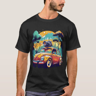 “Retro Muscle Car T-Shirt – Vintage Racing Design
